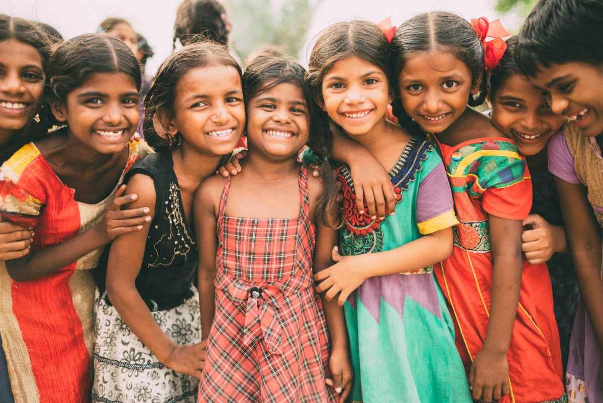 Children smiling together